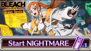 NIGHTMARE GUILD QUEST SOUL REAPER RANGED! EASY CLEAR! FUTURE ORIHIME SHOWCASE!  Bleach: Brave Souls!