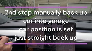 Tesla FSD two step "Auto" park into garage (see updates in description)