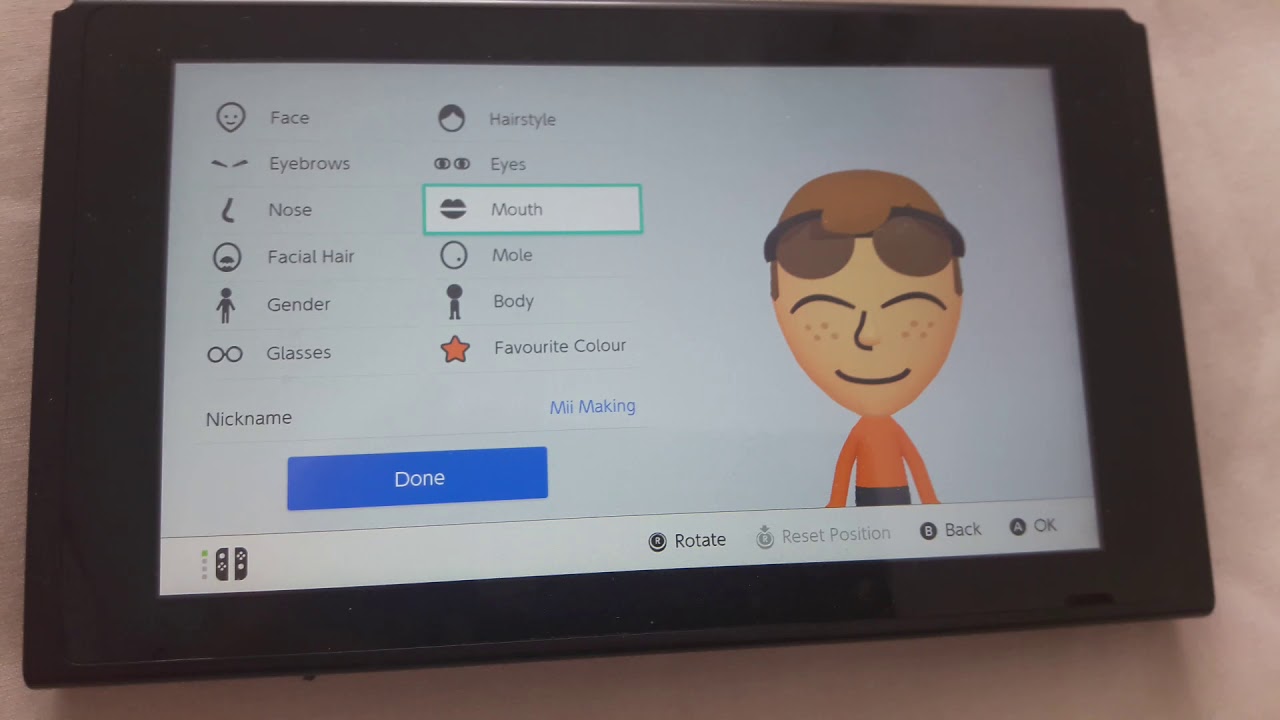 How to make Mii Making's mii on the Switch! YouTube