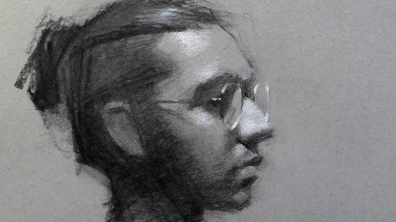 How to Draw a Charcoal Portrait From Start to Finish  The Easy Way   EmptyEaselcom