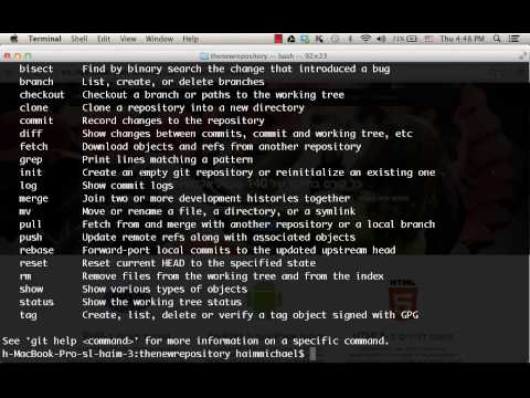The git help Command