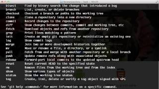 The git help Command