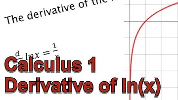 Calculus 1 - Section 3.2: Derivatives of Logarithmic Functions