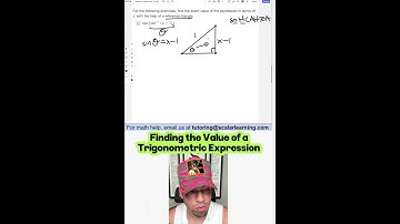 Finding the Value of a Trigonometric Expression #trigonometry #maths #openstax