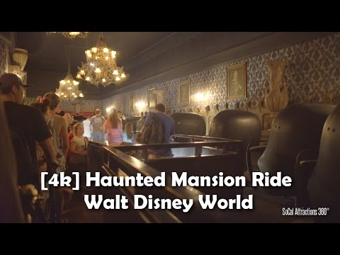 [4K] Haunted Mansion Ride 2016 - Walt Disney World - Magic Kingdom - Extreme Low Light POV