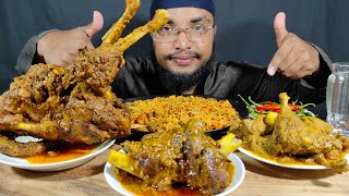 SPICY MUTTON CURRY, SPICY DUCK CURRY, FULL CHICKEN ROAST, CHILLI AND RICE | ASMR MUKBANG VIDEOS