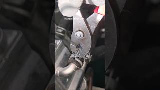 EGR cooler hose clamp fitment 😃😳 #shorts