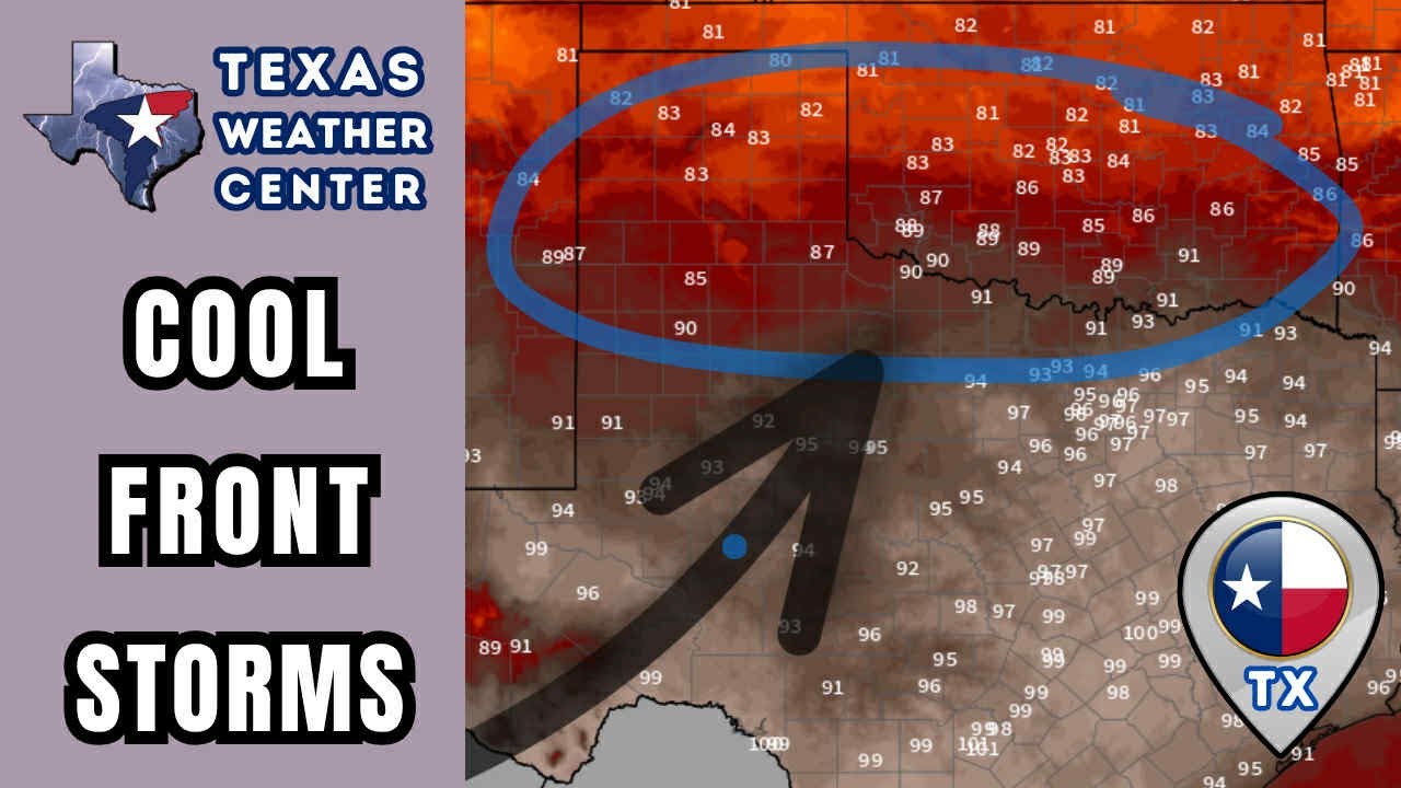 Summer Cool Front Brings Storm Chances To Texas - YouTube