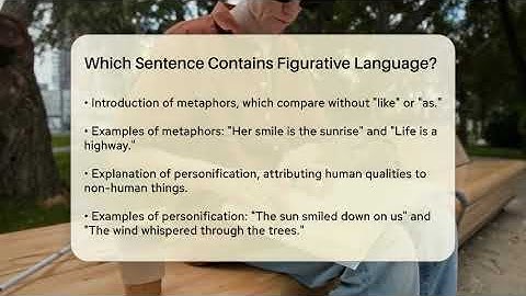 Which Sentence Contains Figurative Language? - The Language Library