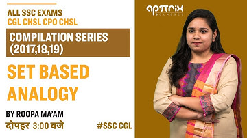 Reasoning I Set Based Analogy I Compilation -  2017,18,19 Questions | By Roopa Ma