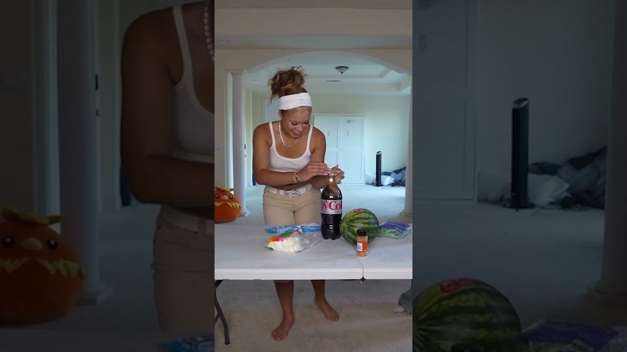 Yonna Tries The Mentos & Coke Challenge 😂