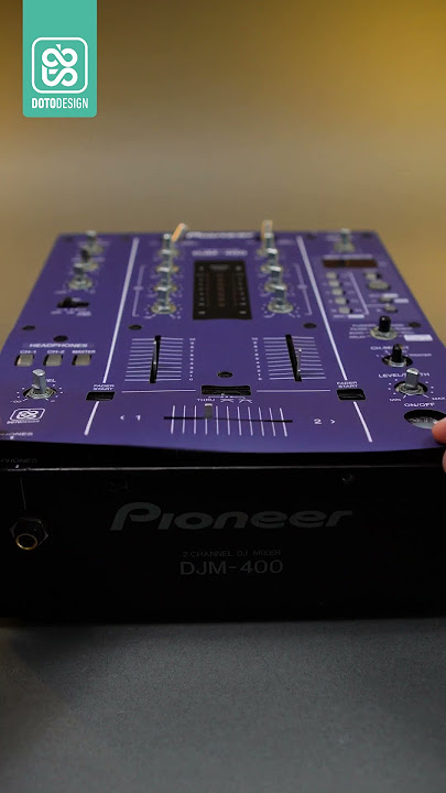Pioneer DJM-400 - Customize and protect your dj mixer - Skin by Doto Design