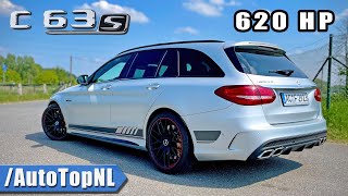 620HP Mercedes-AMG C63 S *306km/h* REVIEW on AUTOBAHN by AutoTopNL