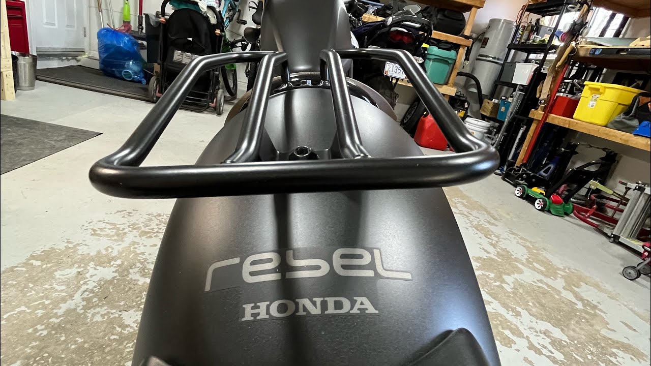 2022 Honda Rebel 300 / 500 luggage rack review YouTube