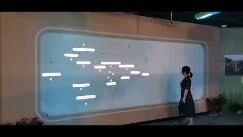Laser tech finger touch magic wall interactive wall in large screen exhibition 30 point multi screen