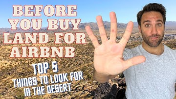 Buying Land for Airbnb in Joshua Tree: What to LOOK OUT for (5 things)!