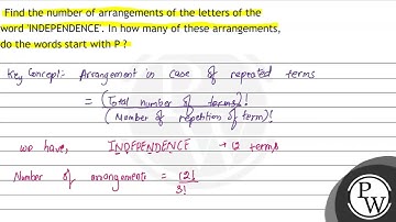 Find the number of arrangements of the letters of the word 
