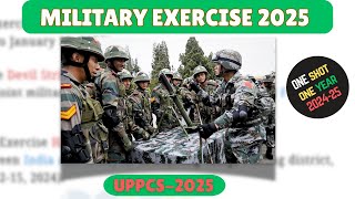 UPPCS 2025 Current Affairs | Important Military Exercises 2025 | #trending #viral #uppsc #uppcs2025