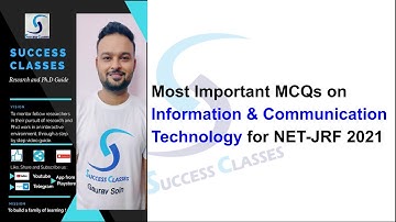 Most Important MCQs on Information & Communication Technology for NET-JRF 2021 | Gaurav Soin
