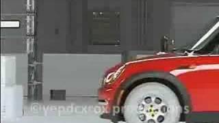 02-06 Mini Cooper crash test (IIHS)