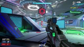 First game of Splitgate is against bots...