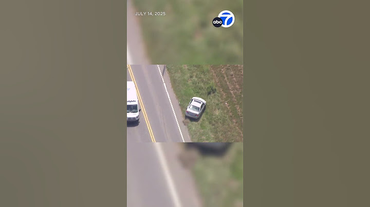 Police chase ends with suspect crashing into ditch