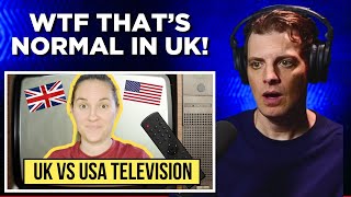 American Reacts to 7 Ways UK and USA TV Are Different!