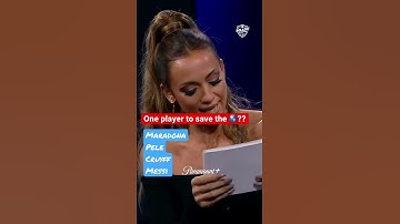 Choose One Player to Save the World: Maradona, Pele, Cruyff or Messi? #shorts #football #trivia