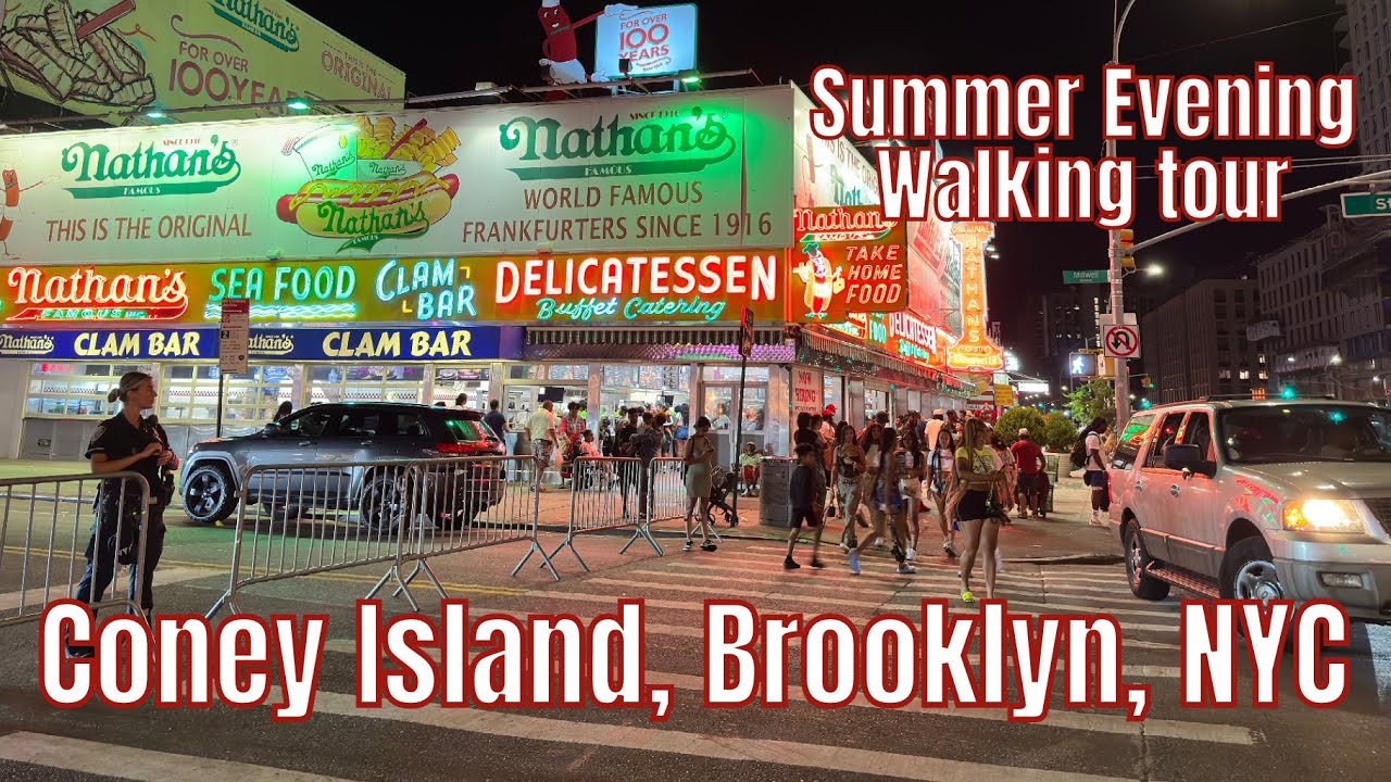 Пешеходная экскурсия, Кони-Айленд, Бруклин, Нью-Йорк