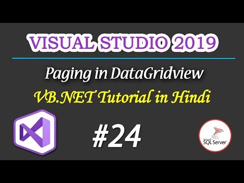 Paging in DataGridview in VB.NET Part 24