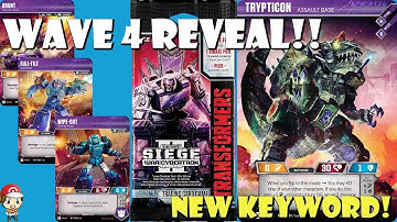 Transformers TCG Wave 4 Revealed! Trypticon Box Promo! New Keyword Skill!