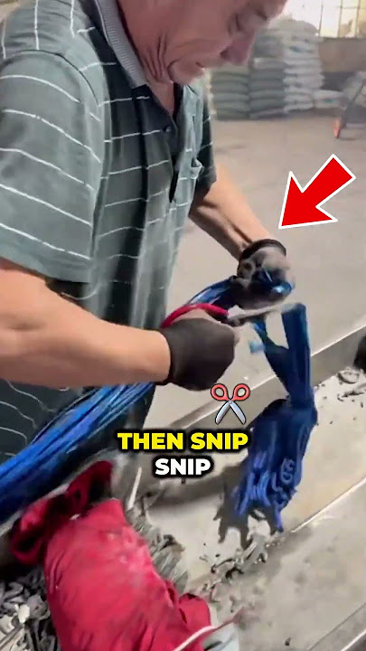 How Street Sweeper Bristles Are Made! #IndustrialProcess #SatisfyingFactory #fyp #Amazing #trending