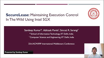 SecureLease: Maintaining Execution Control In The Wild Using Intel SGX