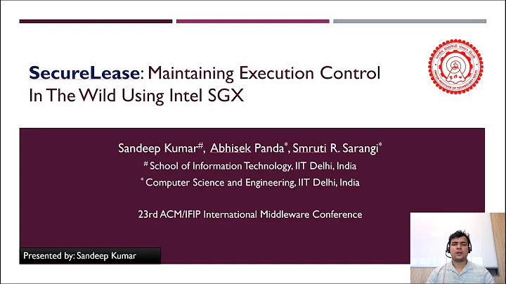 Intel SGXを活用した安全な実行管理