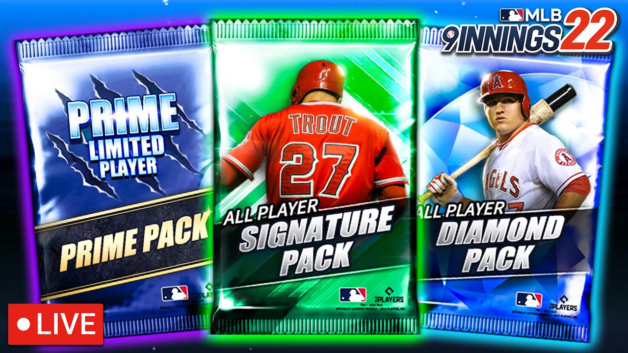 🔴LIVE MLB 9 Innings 22 - Signature and Prime Player Combo Pack Opening! 