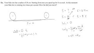 How to translate rotational motion to linear motion (angular to tangential)