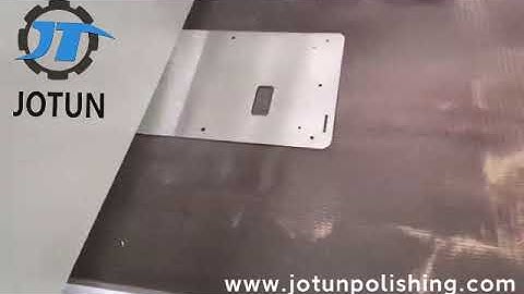 Jotun Polishing|Metal deburring with double belt for sheet surface deburr