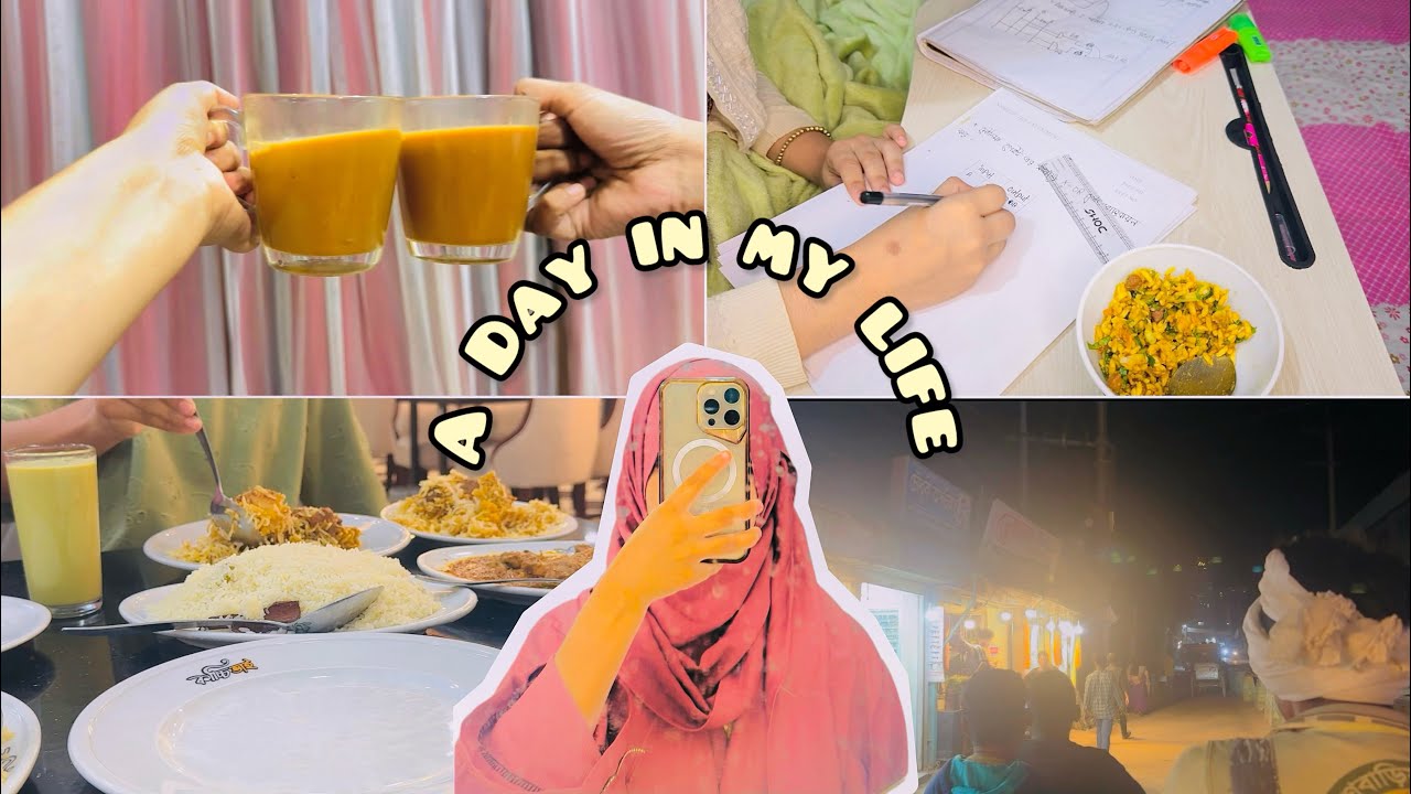 A day in my life 🌷+ Study vlog📚(Exam preparation)  |Family Outing🫕|  |Bangladesh🇧🇩|  It’s Mahia🎀|