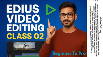 Edius Video Editing Class 2 in Hindi | Full Tutorial for Beginners to Pro Step by Step #videoediting
