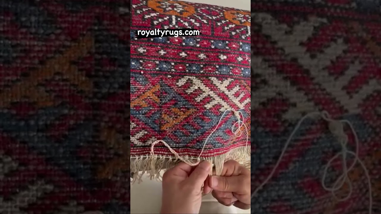 Stitching Rug Fringes 