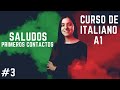 Saludos y primeros contactos en italiano