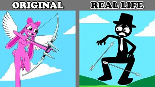 Best Tiktoks Of Incredibox Sprunki Black Falls In Love With Pinki Original Vs Plush Toys