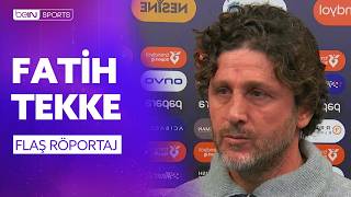 Trabzonspor - Karagümrük Maç Sonu Teknik Direktör Fatih Tekkenin Açıklamaları
