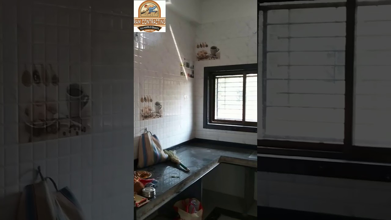 L Shaped Kitchen Platform Design And Kadappa Stone Rack Design, YouTube