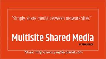 WordPress Multisite Shared Media plugin