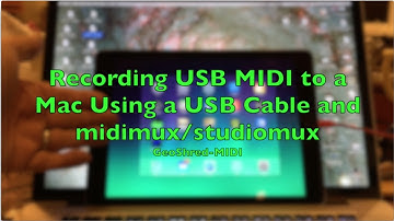Application Note #8: Direct USB MIDI using midimux/studiomux