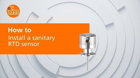 How to install a sanitary RTD sensor