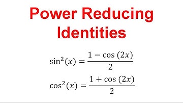 Power Reducing Identity - Trig/Pre-calc