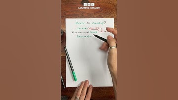 THIS is how you use ‘because’ and ‘because of’ #shorts