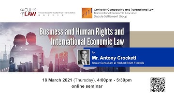 CCTL seminar on ‘Business and Human Rights and International Economic Law’